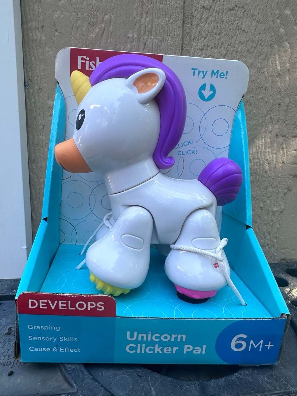 Fisher-Price Unicorn Clicker Pal Baby Activity Toy
